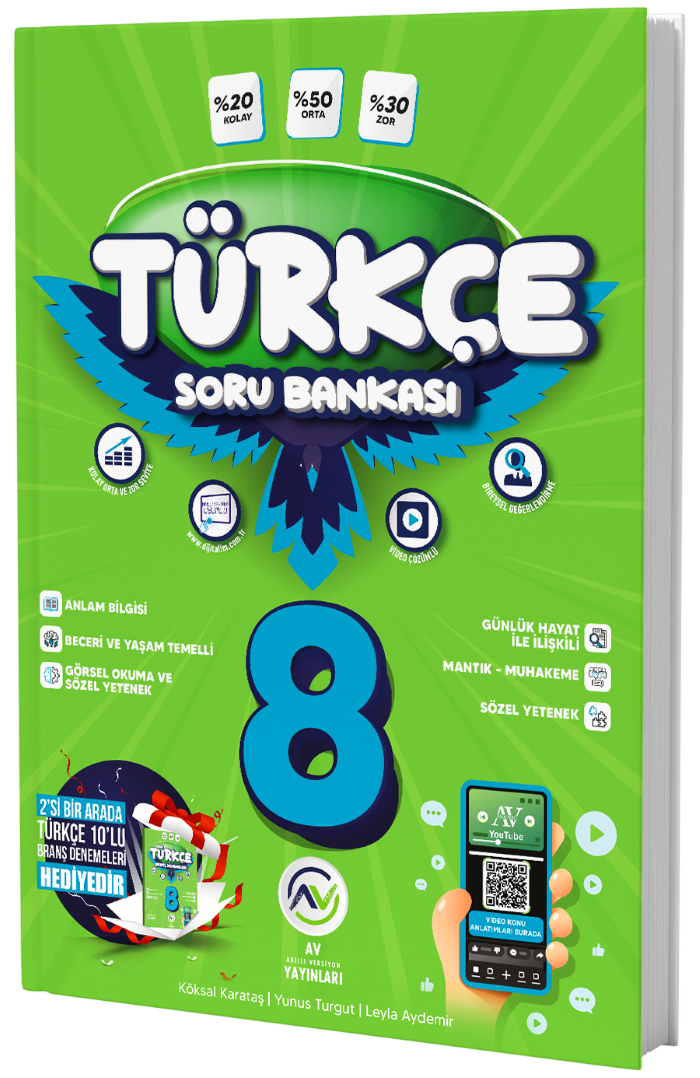 Av Yayınları LGS 8. Sınıf Türkçe Soru Bankası