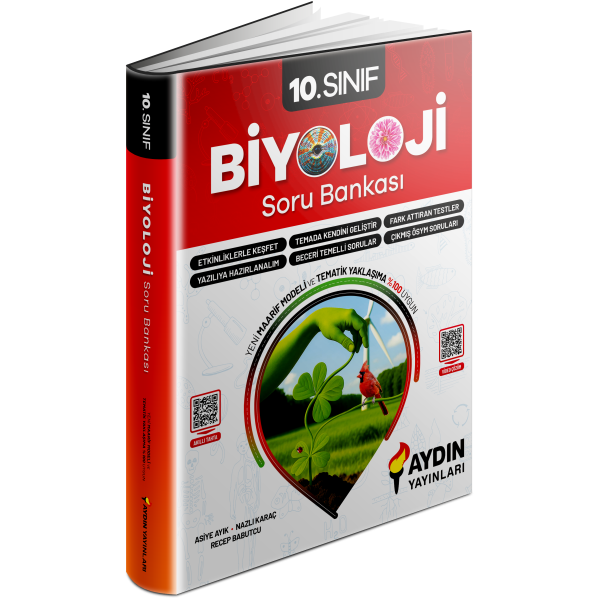 Aydın Yayınları 10. Sınıf Biyoloji Konu Özetli Soru Bankası