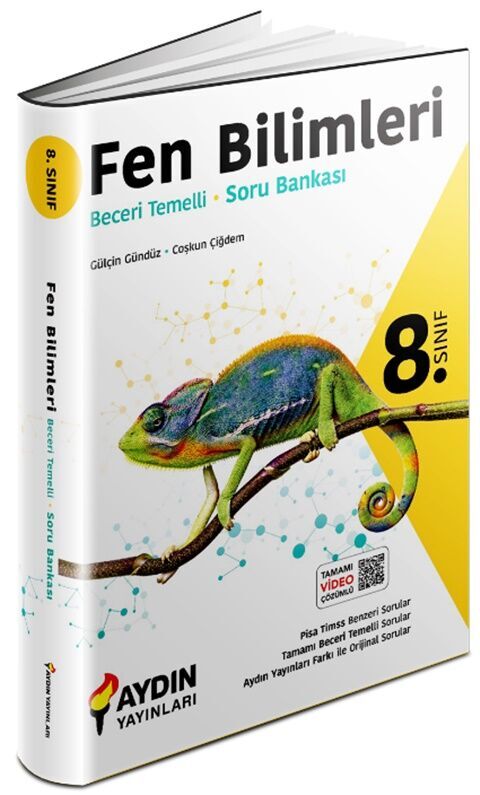 Aydın Yayınları LGS 8. Sınıf Fen Bilimleri Beceri Temelli Soru Bankası