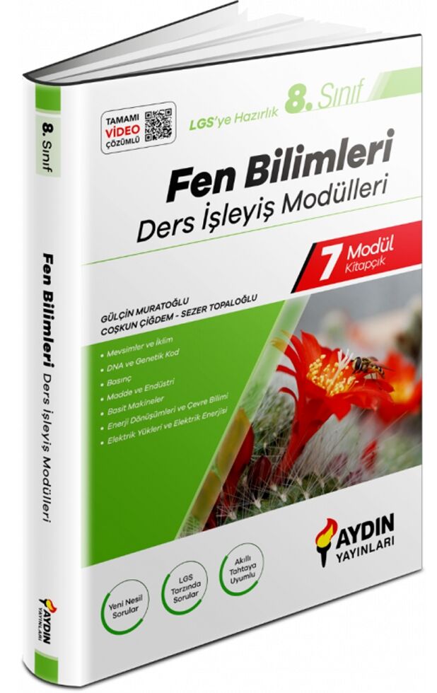 Aydın Yayınları LGS 8. Sınıf Fen Bilimleri Ders İşleyiş Modülleri