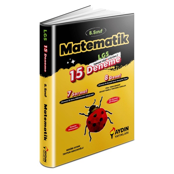 Aydın Yayınları Lgs 8. Sınıf Matematik 15 Deneme