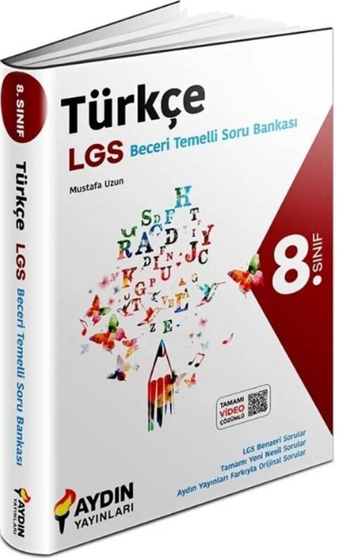 Aydın Yayınları LGS 8. Sınıf Türkçe Beceri Temelli Soru Bankası