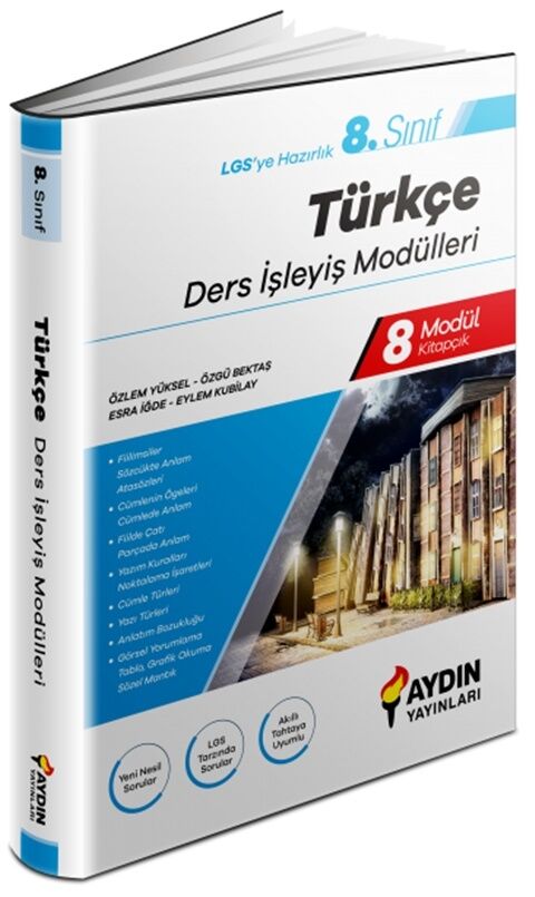 Aydın Yayınları LGS 8. Sınıf Türkçe Ders İşleyiş Modülleri