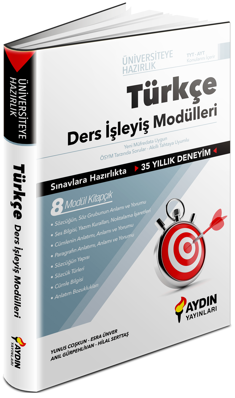 Aydın Yayınları Tyt Türkçe Ders İşleyiş Modülleri