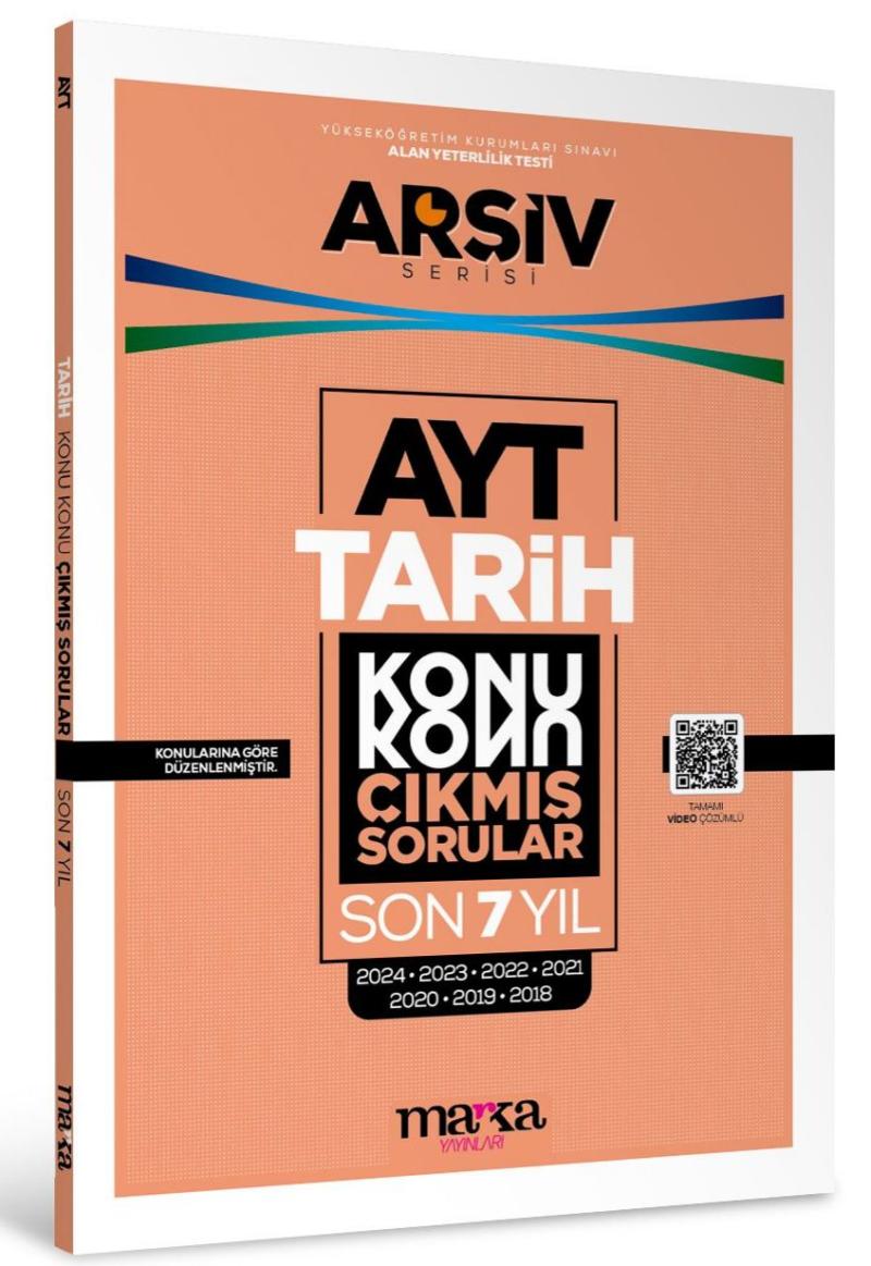 AYT Tarih Konu Konu Çıkmış Sorular Son 7 Yıl Marka Yayınları