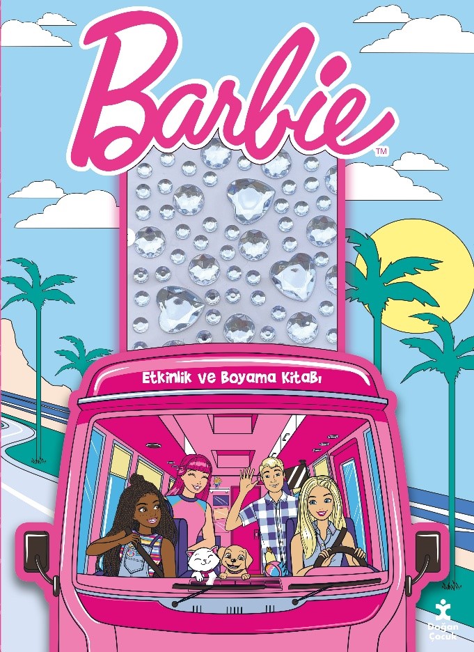 Barbie - Taşlı Çıkartmalarla Etkinlik ve Boyama Kitabı