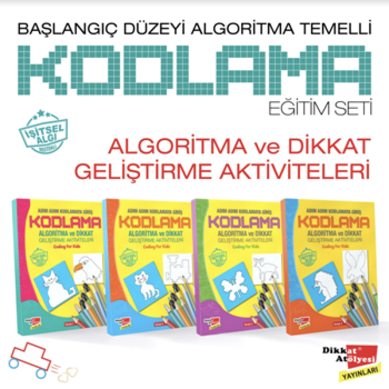 Başlangıç Düzeyi Algoritma Temelli Adım Adım Kodlama 4'lü Kitap Seti