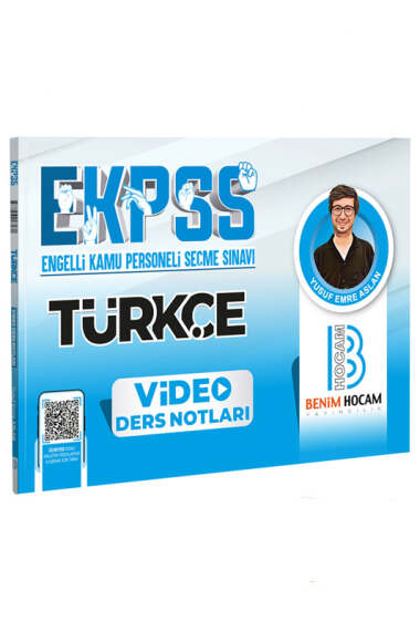 Benim Hocam Yayınları 2024 EKpss Türkçe Video Ders Notları