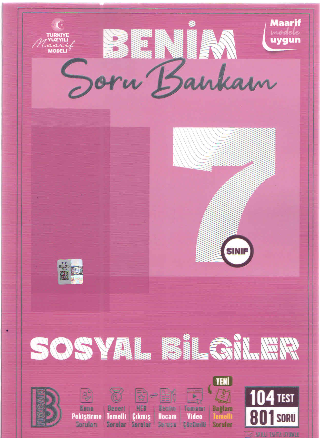 Benim Hocam Yayınları 7. Sınıf Sosyal Bilgiler Soru Bankam