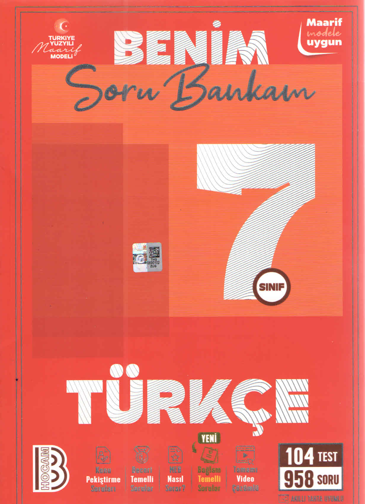 Benim Hocam Yayınları 7. Sınıf Türkçe Soru Bankam
