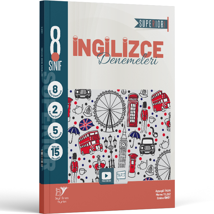 Beyin Takımı Yayınları LGS 8. Sınıf  İngilizce Superıor 15 Deneme