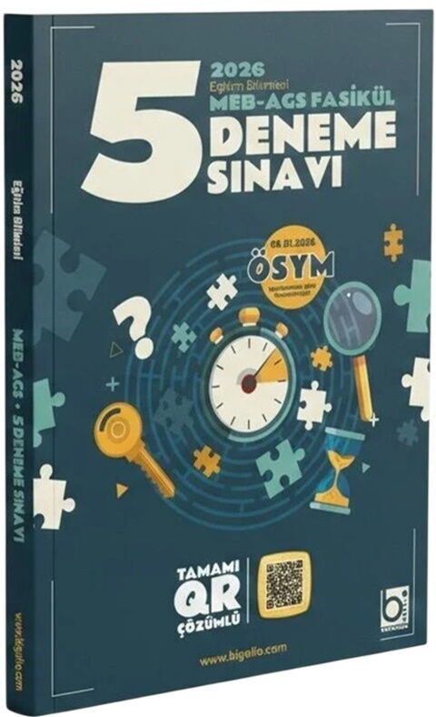 Bigelio Yayıncılık 2026 MEB AGS Eğitim Bilimleri Fasikül 5 Deneme