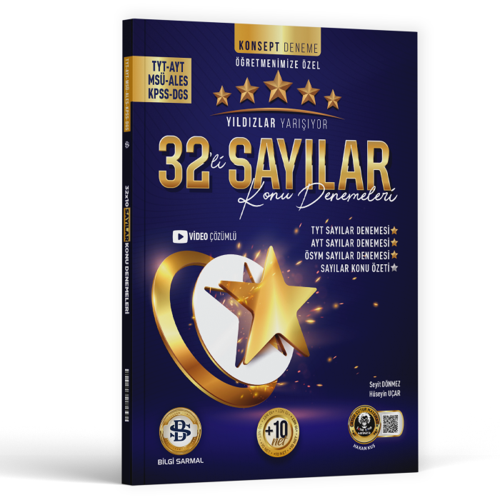 Bilgi Sarmal Yıldızlar Yarışıyor TYT AYT Sayılar 32  Konu Denemeleri