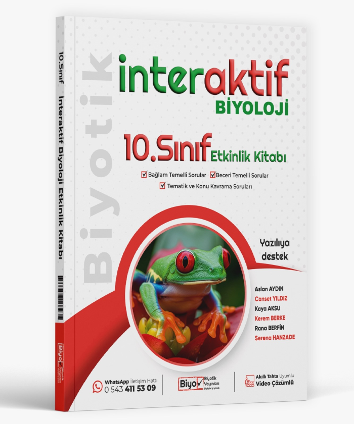 Biyotik Yayınları 10. Sınıf Biyoloji İnteraktif Etkinlik Kitabı