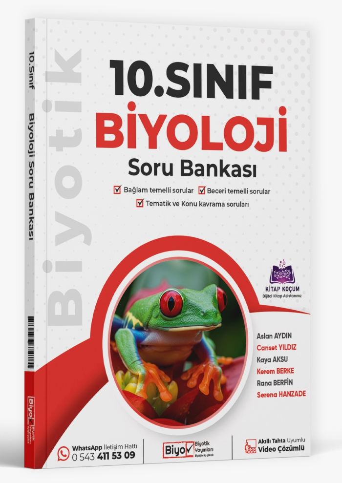 Biyotik Yayınları 10. Sınıf Biyoloji Soru Bankası