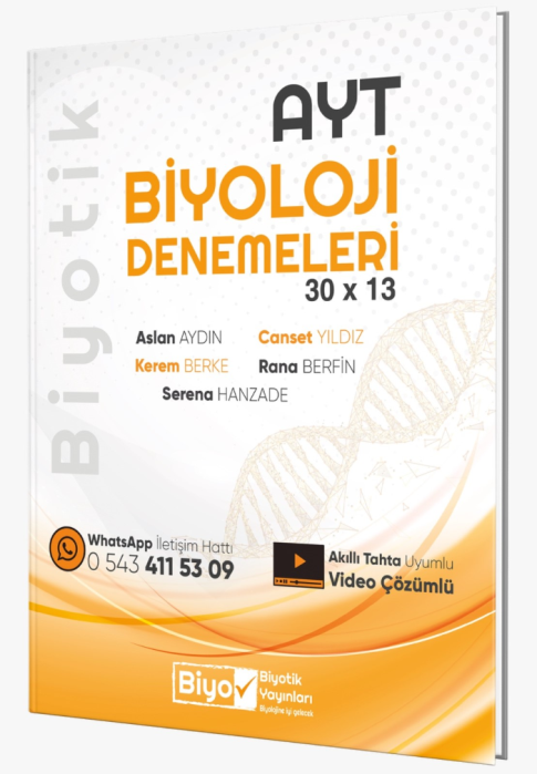 Biyotik Yayınları Ayt Biyoloji Denemeleri
