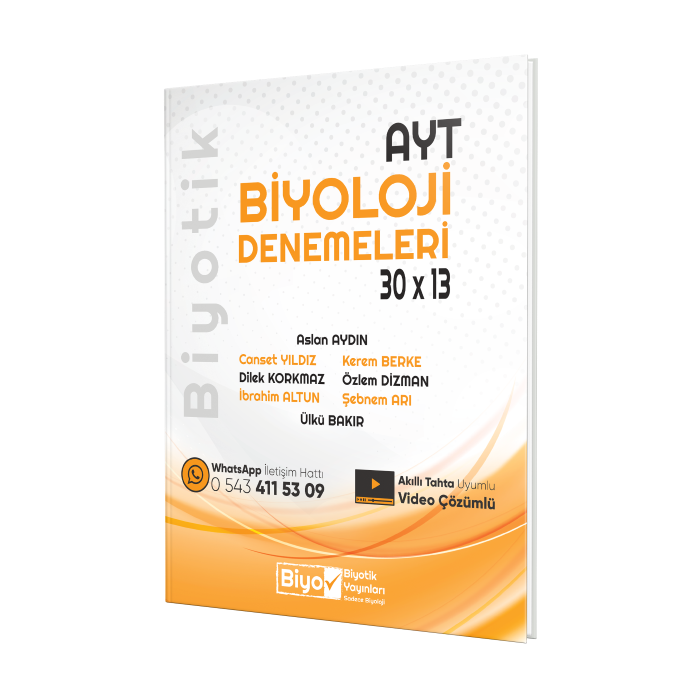 Biyotik Yayınları Ayt Biyoloji Denemeleri