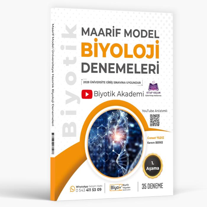 Biyotik Yayınları Üniversiteye Hazırlık Biyoloji Maarif Model Denemeleri