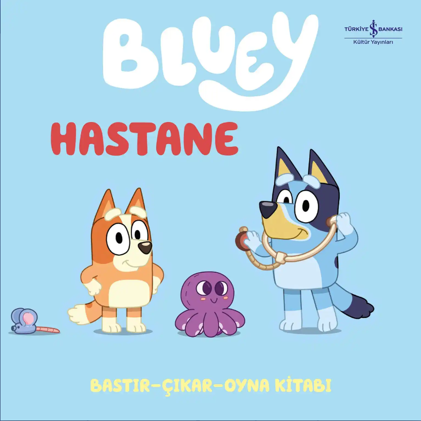 Bluey - Hastane - Bastır - Çıkar - Oyna Kitabı - Ciltli