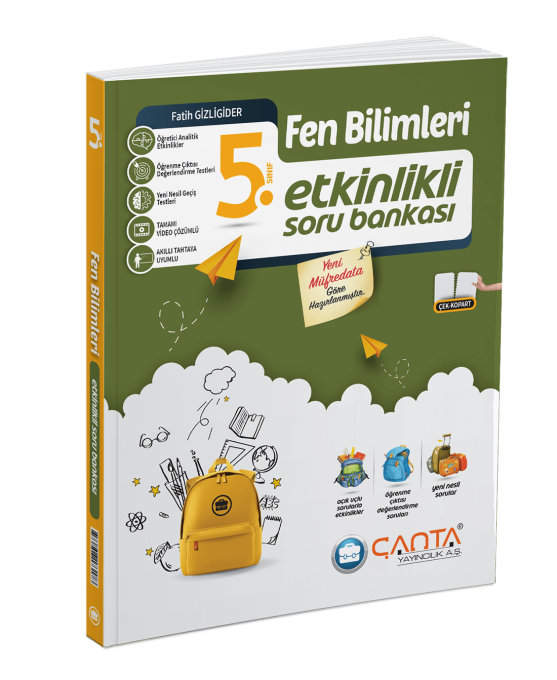 Çanta Yayınları 5. Sınıf Fen Bilimleri Etkinlikli Soru Bankası