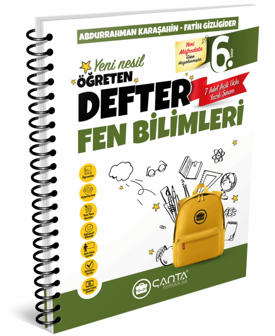 Çanta Yayınları 6. Sınıf Fen Bilimleri Öğreten Defter