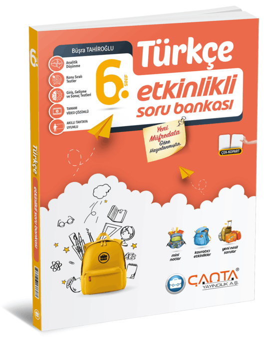 Çanta Yayınları 6. Sınıf Türkçe Etkinlikli Soru Bankası