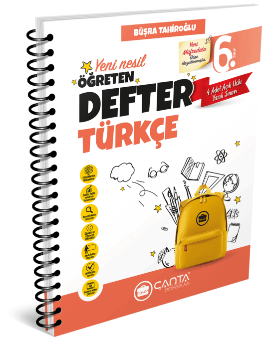 Çanta Yayınları 6. Sınıf Türkçe Öğreten Defter
