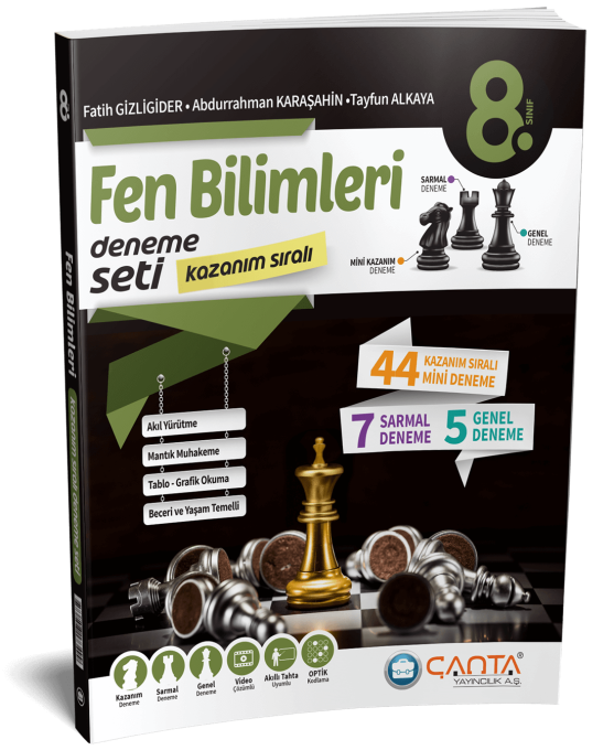 Çanta Yayınları LGS 8. Sınıf Fen Bilimleri Kazanım Sıralı Deneme Seti