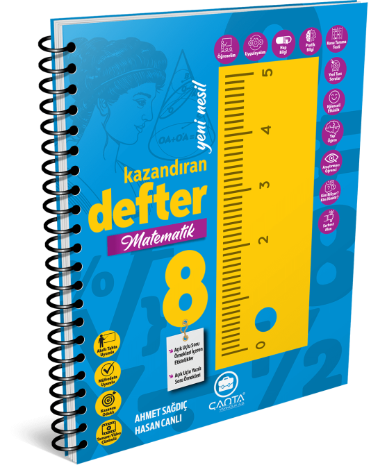 Çanta Yayınları LGS 8. Sınıf Matematik Kazandıran Defter