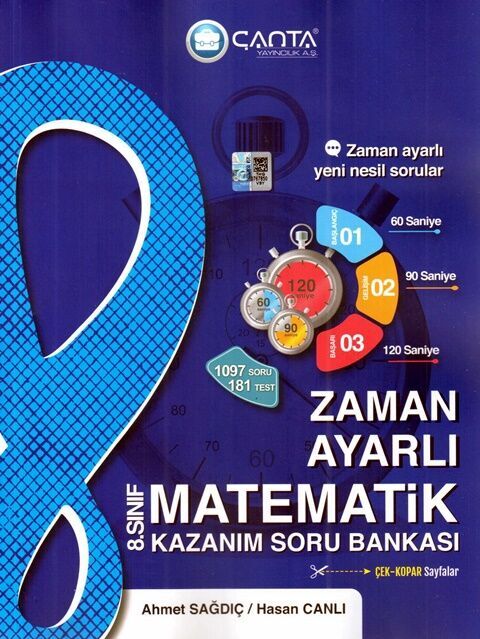 Çanta Yayınları LGS 8. Sınıf Matematik Zaman Ayarlı Kazanım Soru Bankası