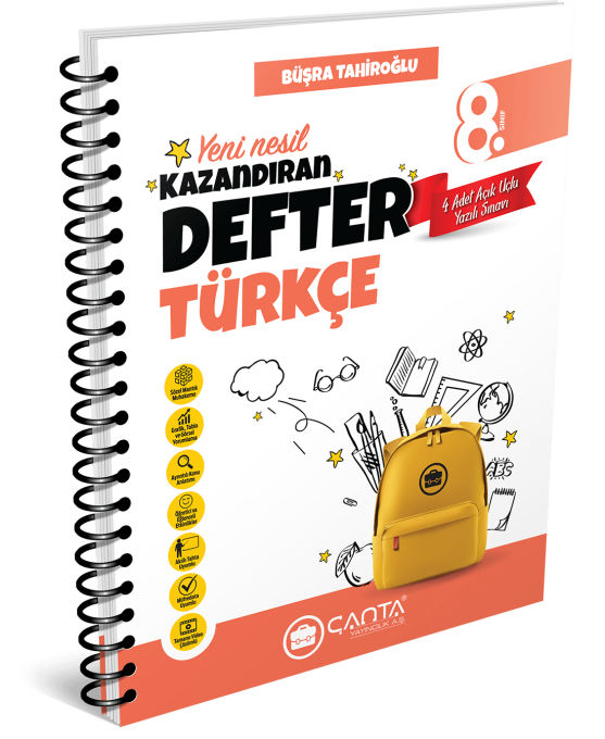 Çanta Yayınları LGS 8. Sınıf Türkçe Kazandıran Defter