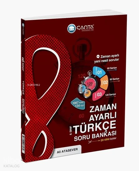 Çanta Yayınları LGS 8. Sınıf Türkçe Zaman Ayarlı Soru Bankası