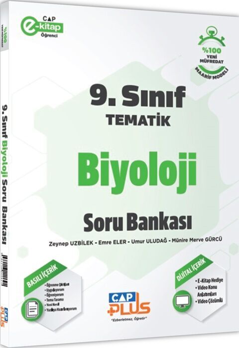 Çap Plus Yayınları 9. Sınıf  Biyoloji Tematik Soru Bankası