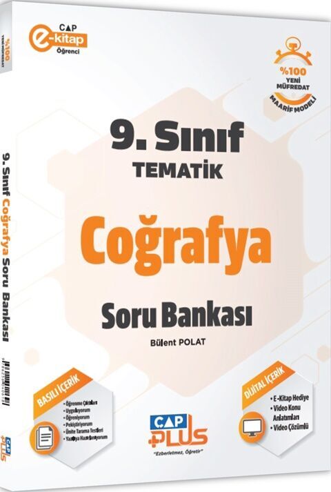 Çap Plus Yayınları 9. Sınıf  Coğrafya Tematik Soru Bankası