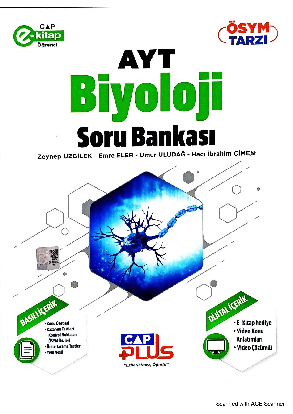 Çap Plus Yayınları AYT Biyoloji Soru Bankası