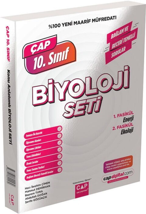 Çap Yayınları 10. Sınıf Biyoloji Maarif Model Set
