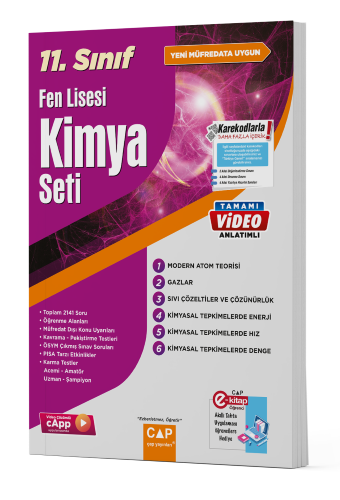 Çap Yayınları 11. Sınıf Fen Lisesi Kimya Seti