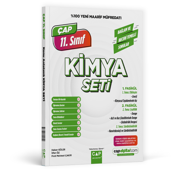 Çap Yayınları 11. Sınıf Kimya Maarif Model Set