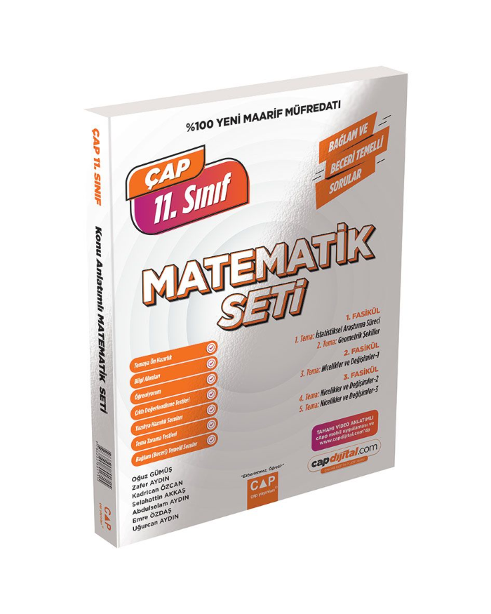 Çap Yayınları 11. Sınıf Matematik Maarif Model Set