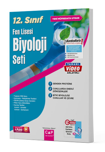 Çap Yayınları 12. Sınıf Fen Lisesi Biyoloji Seti