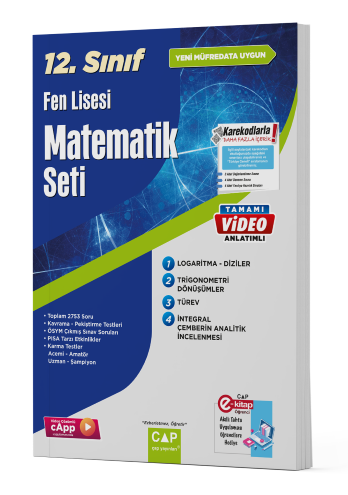 Çap Yayınları 12. Sınıf Fen Lisesi Matematik Seti