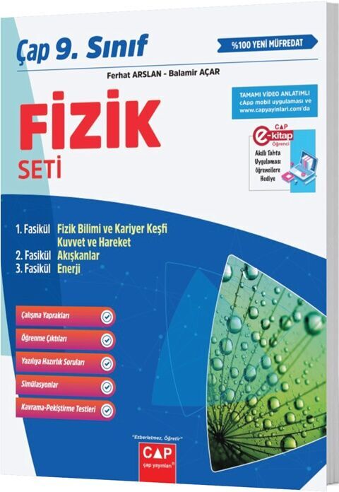 Çap Yayınları 9. Sınıf  Anadolu Fizik Seti