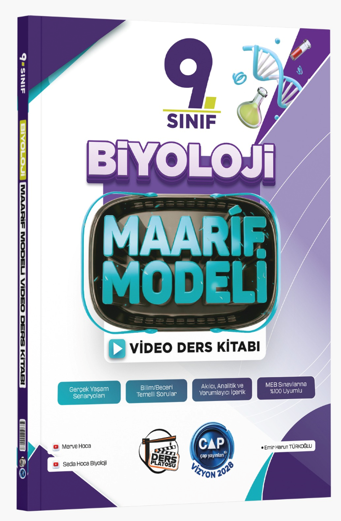 Çap Yayınları 9. Sınıf Biyoloji Maarif Video Ders Kitabı