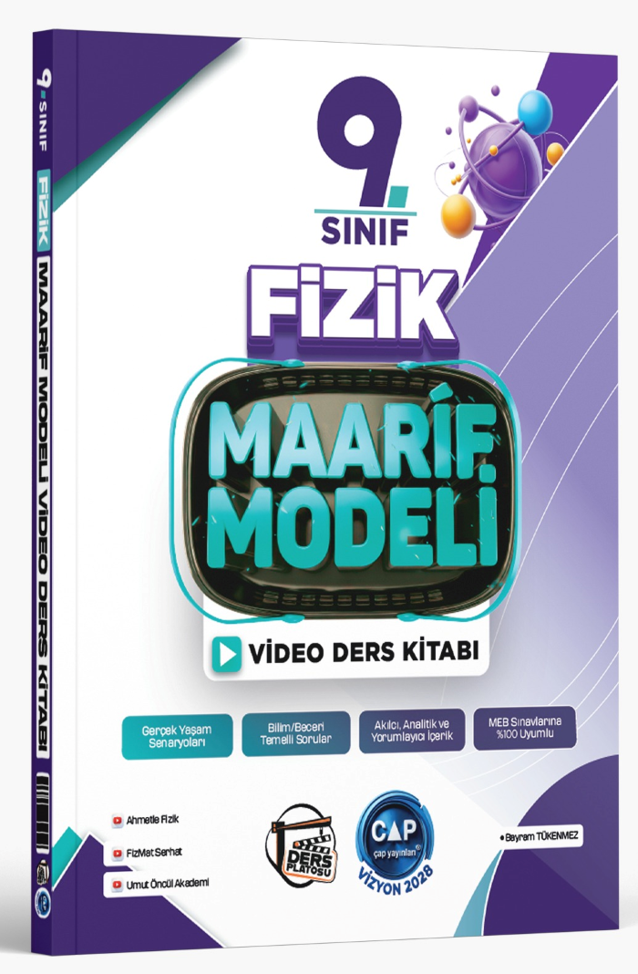 Çap Yayınları 9. Sınıf Fizik Maarif Video Ders Kitabı