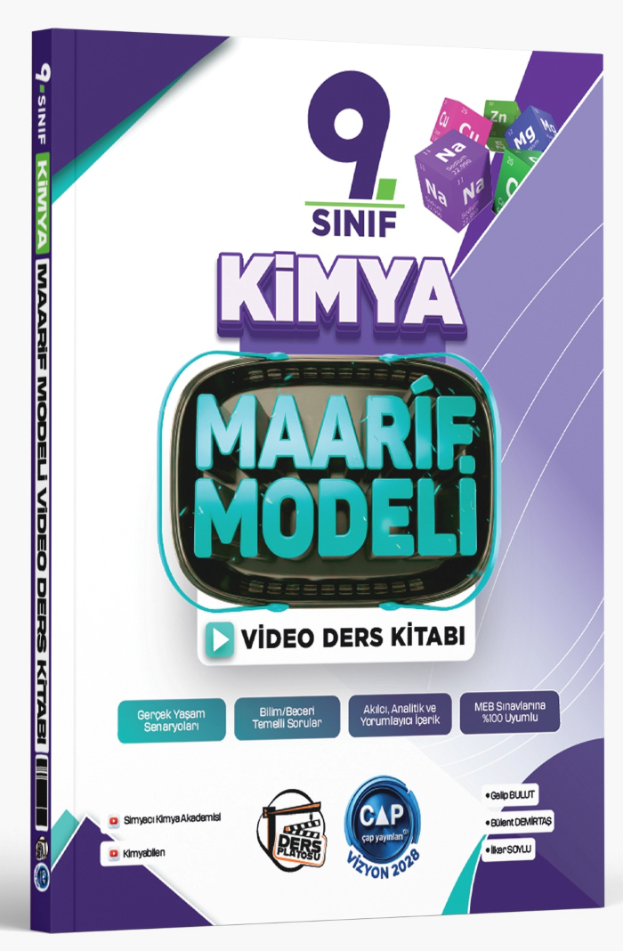 Çap Yayınları 9. Sınıf Kimya Maarif Video Ders Kitabı