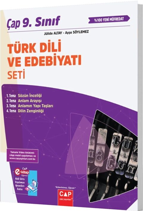 Çap Yayınları 9. Sınıf  Türk Dili ve Edebiyatı Anadolu Seti