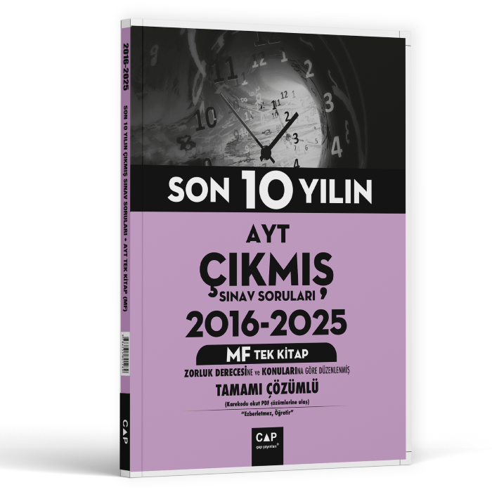 Çap Yayınları AYT MF Son 10 Yılın Çıkmış Soruları (2016-2025)