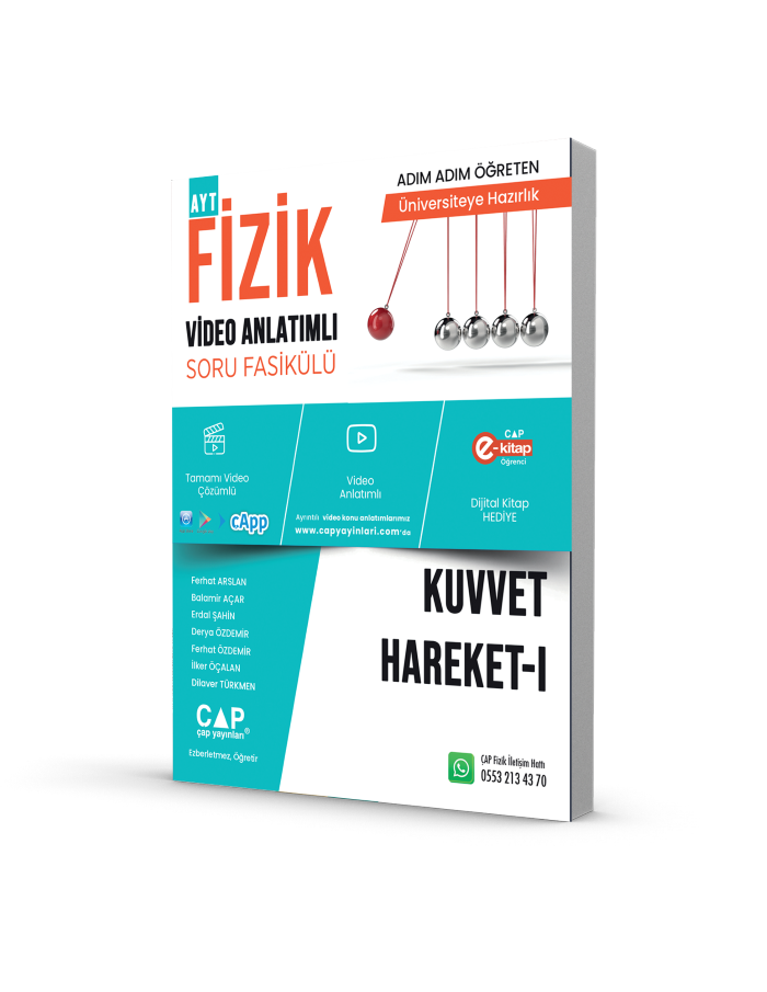 Çap Yayınları Fizik Kuvvet Hareket 1 Konu Anlatımlı Soru Bankası