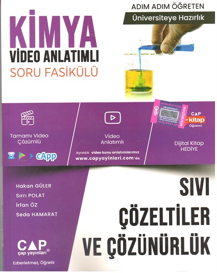 Çap Yayınları Kimya Sıvı Çözeltiler Ve Çözünürlük