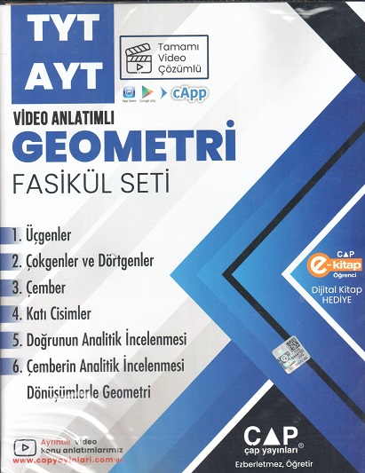 Çap Yayınları Tyt Ayt Geometri Fasikül Seti